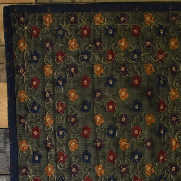 Herrschners Field of Flower Table Runner Free Download Cotton & Wool Flower Wall Hanging or Table Runner